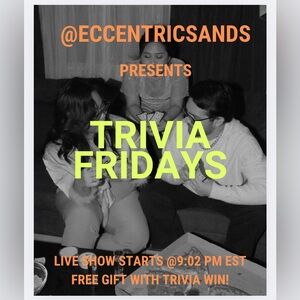 Trivia Friday’s @9:02 pm est